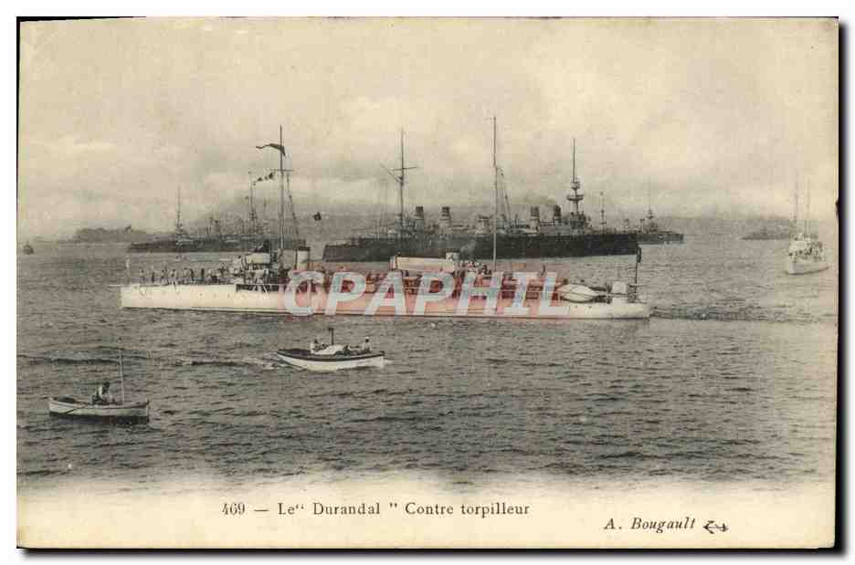 CPA Bateau Le Durandal Contre torpilleur 