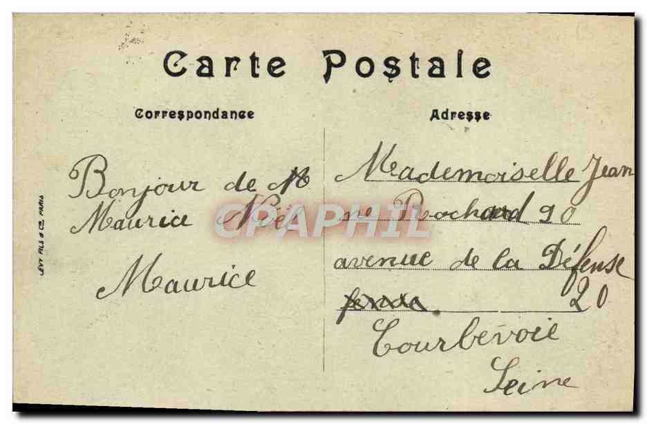 CPA Bateau Marine de Guerre Trident Contre torpilleur  — Verso