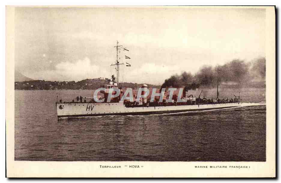 CPA Bateau Torpilleur Hova 