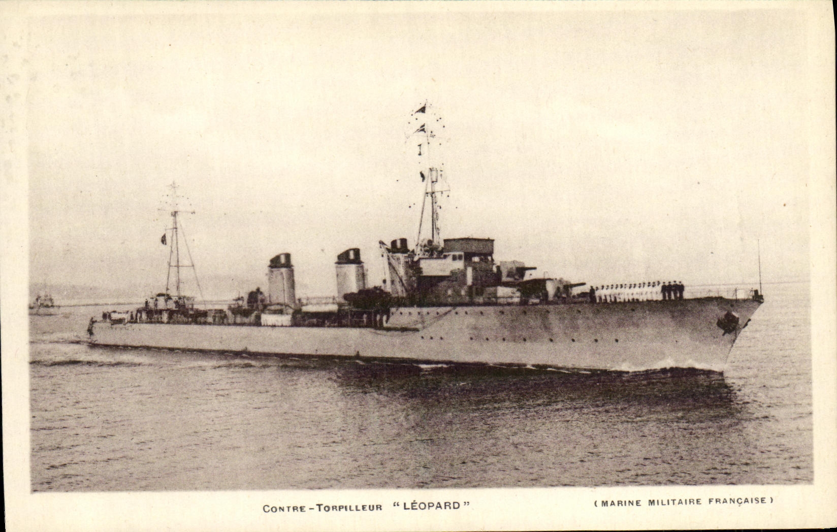 Contre-Torpilleur "Léopard" — Marine Militaire Française — Éditeur CPAPHIL