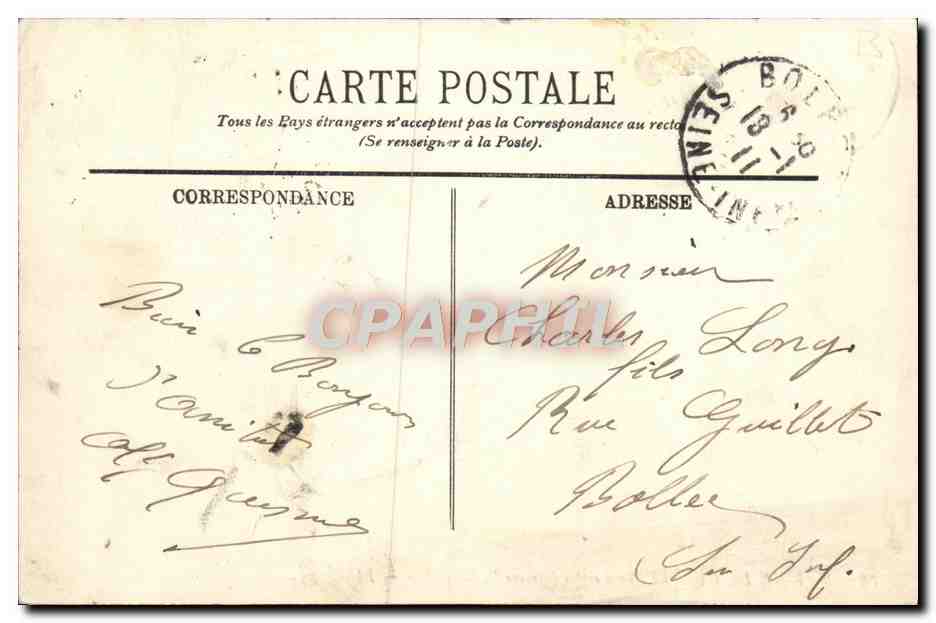 CPA Bateau Marine de Guerre Le Claymore Torpilleur  — Verso