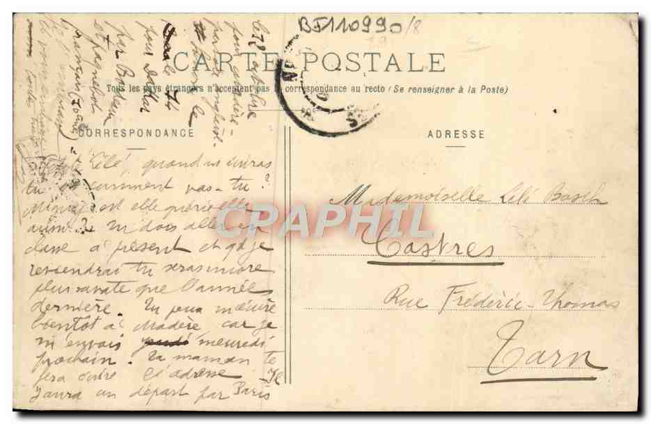 CPA Bateau Le Duguay Trouin Vaisseau Ecole des Officiers — Verso