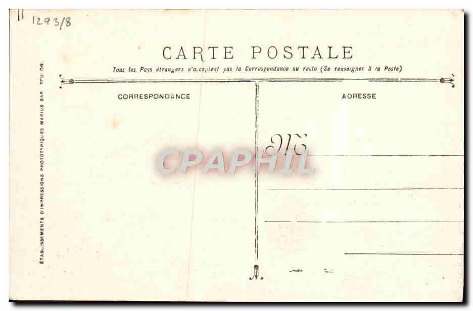 CPA Bateau Marine Militaire Francaise Navire Hopital Sphinx — Verso