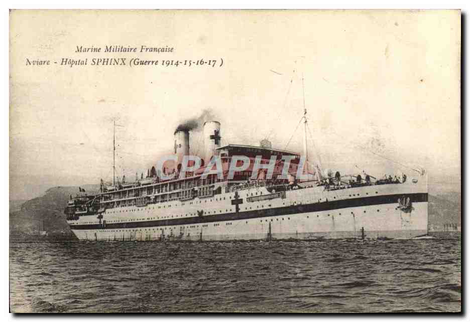 Hôpital Sphinx — Marine Militaire Française — Éditeur : Établissements d'Impressions Phototypiques Marius Bar, Toulon