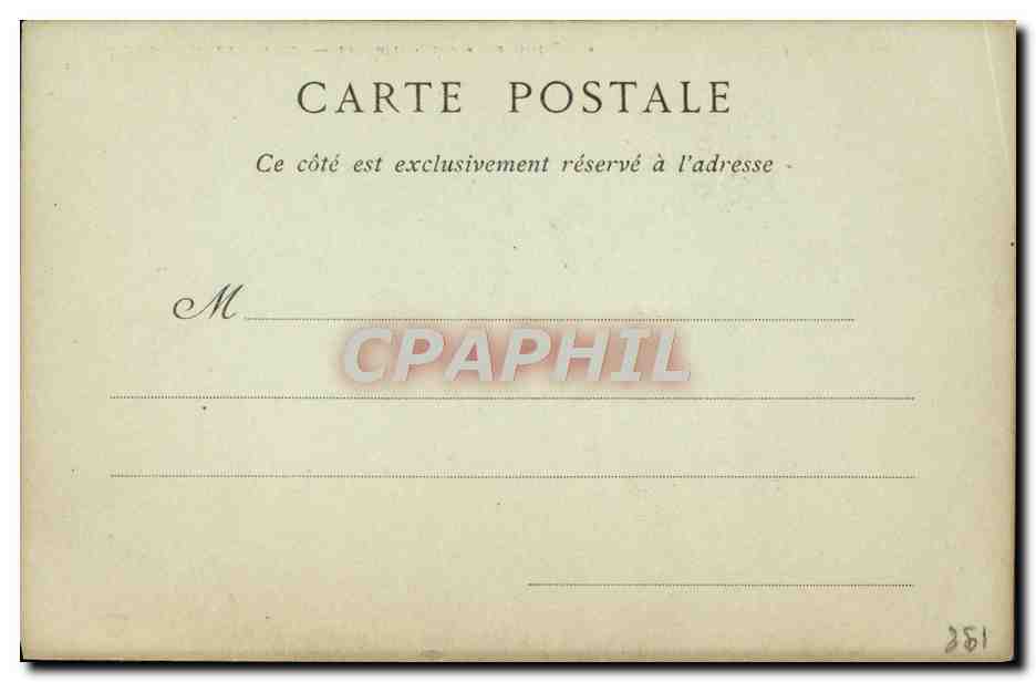 CPA Bateau Marine Militaire Le Navire Ecole La Bretagne — Back