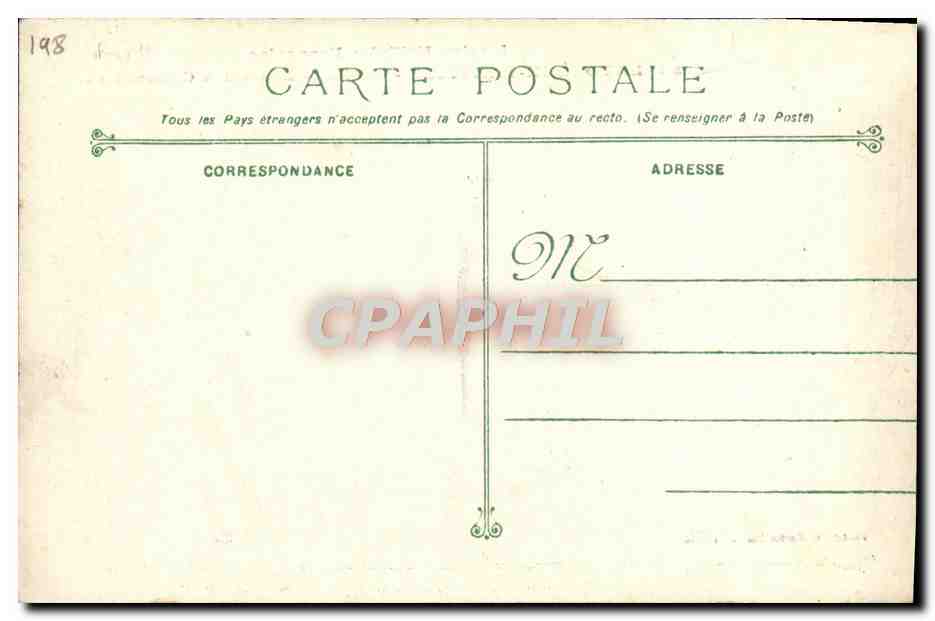 CPA Bateau Marine Militaire La Touche Treville Croiseur Ecole Des Canonniers — Verso