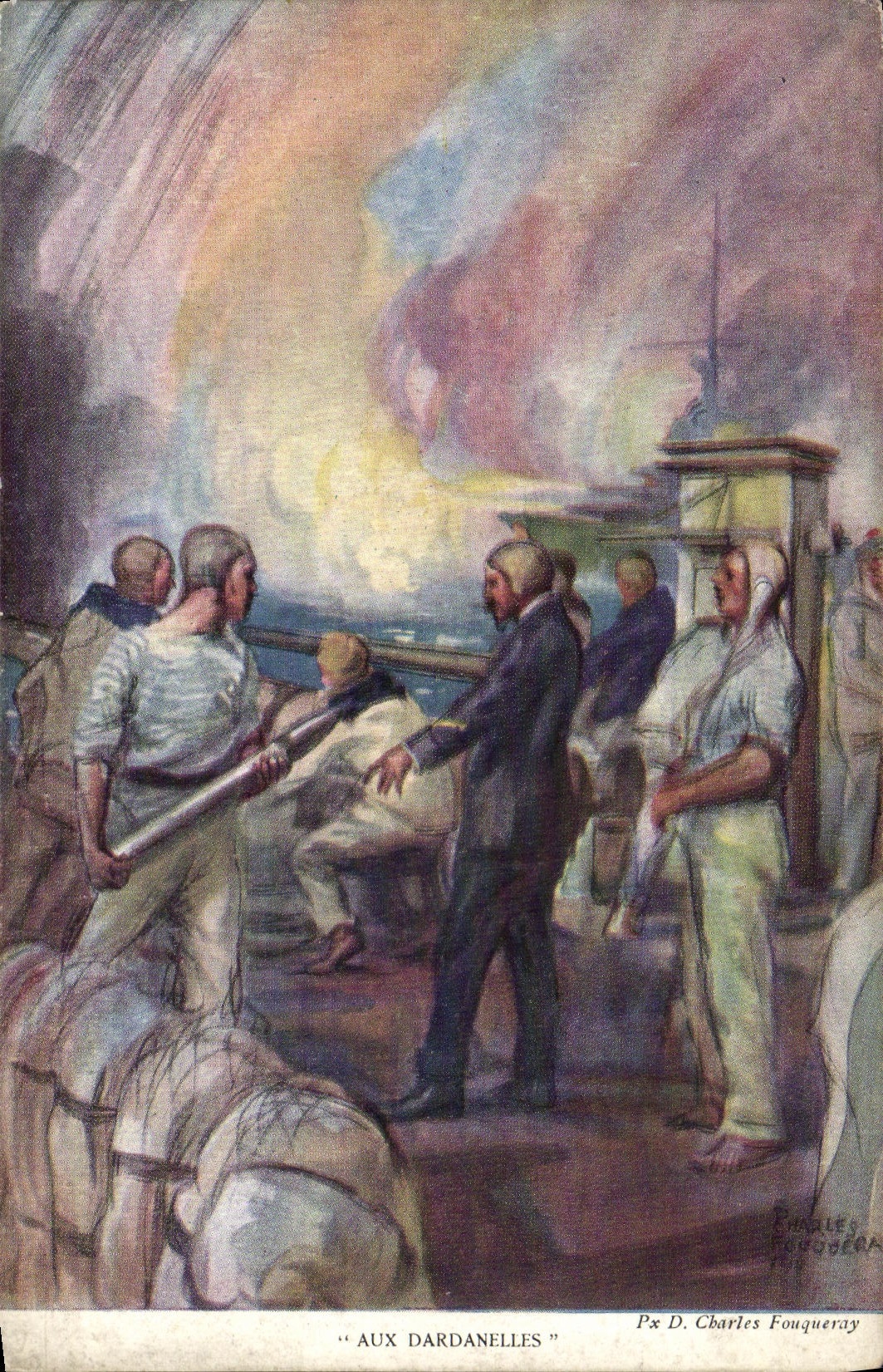 CPA Bateau Aux Dardanelies
