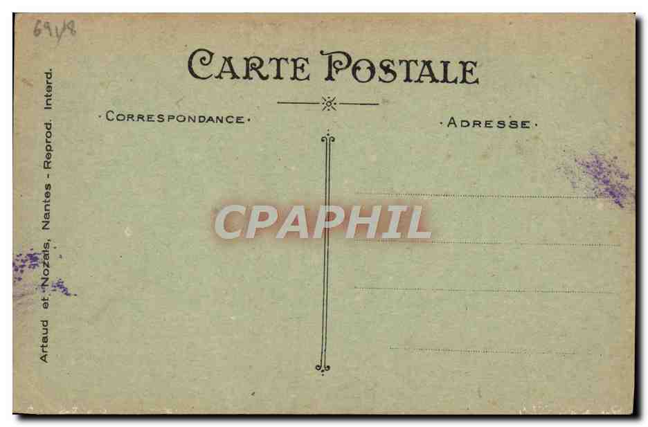 La Marine Française — caricature de soldats — Artaud et Nozais, Nantes — Verso