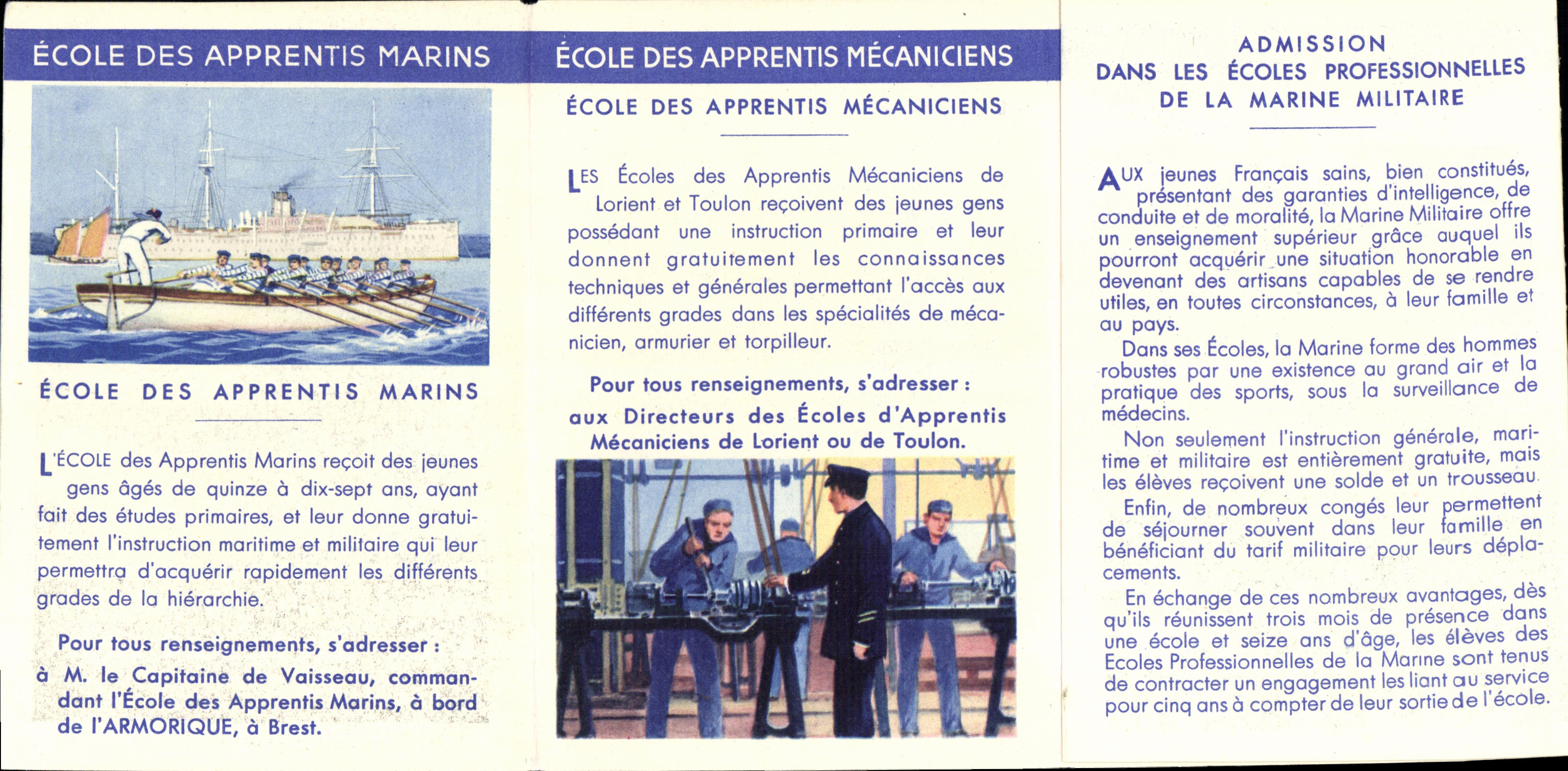 Petit livret Bateau Ecole Des Apprentis Marins