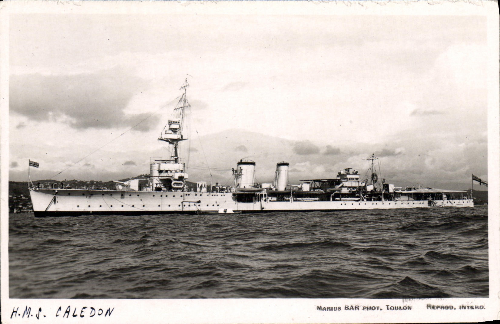 CPA Bateau HMS Caledon