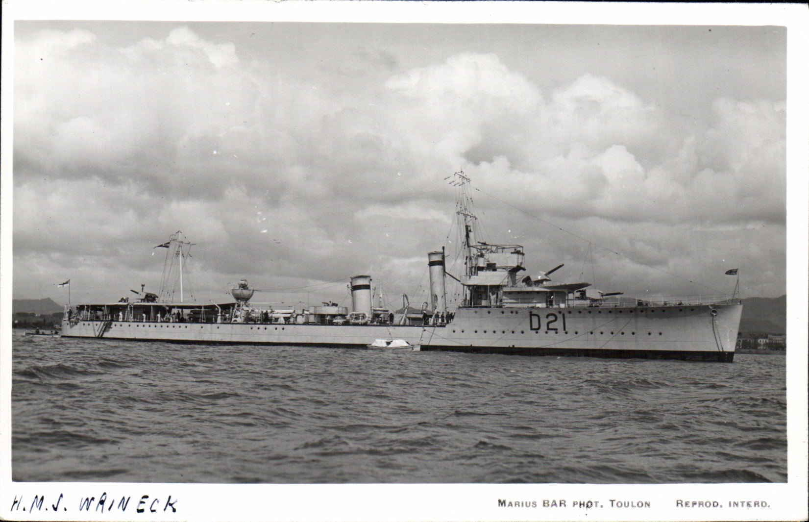 CPA Bateau HMS Wrineck