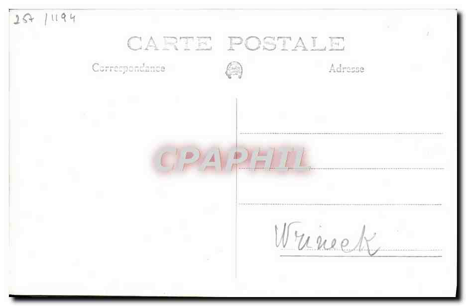 CPA Bateau HMS Wrineck — Verso