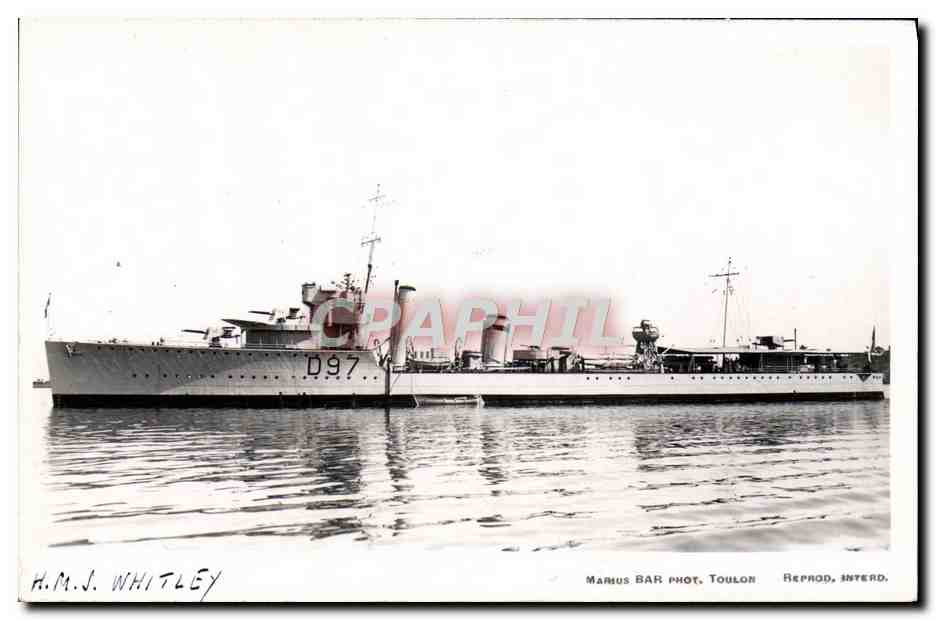 CPA Bateau HMS Whitley 