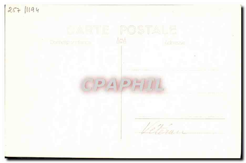 CPA Bateau HMS Veteran — Verso