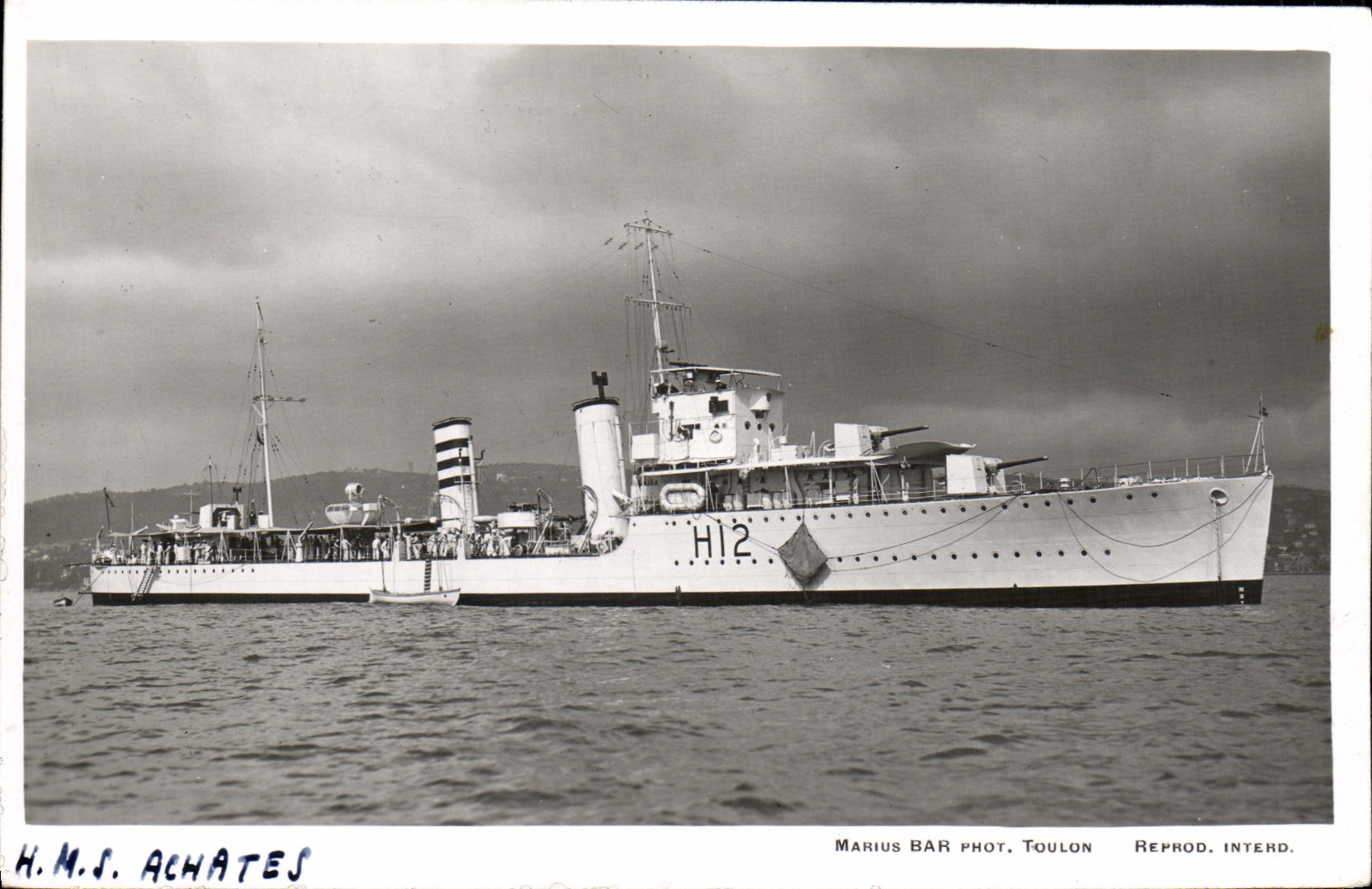 CPA Bateau HMS Achates
