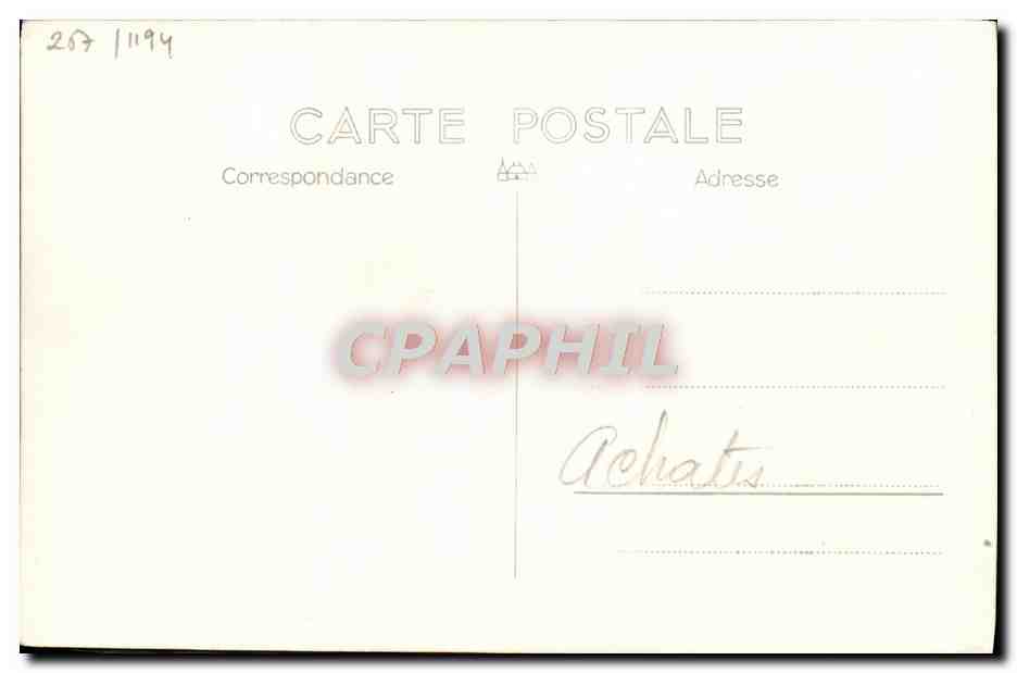 CPA Bateau HMS Achates — Verso
