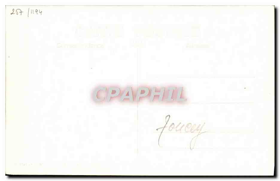 CPA Bateau HMs Touley — Verso