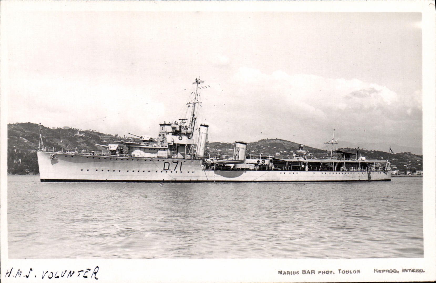 CPA Bateau HMS Volunter