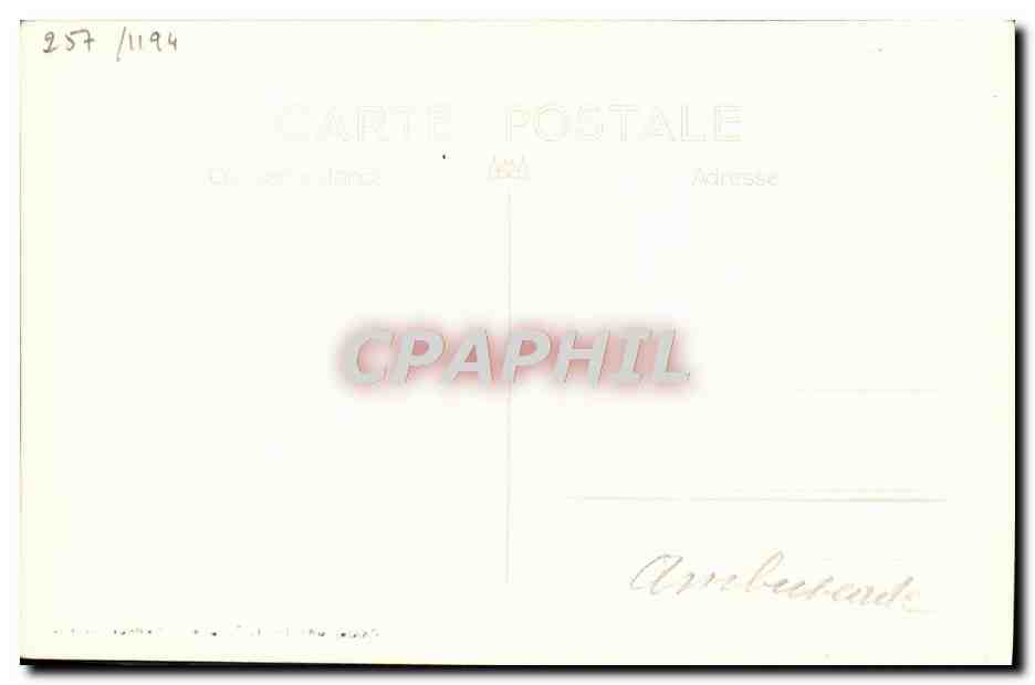 CPA Bateau HMS Ambuscade — Verso