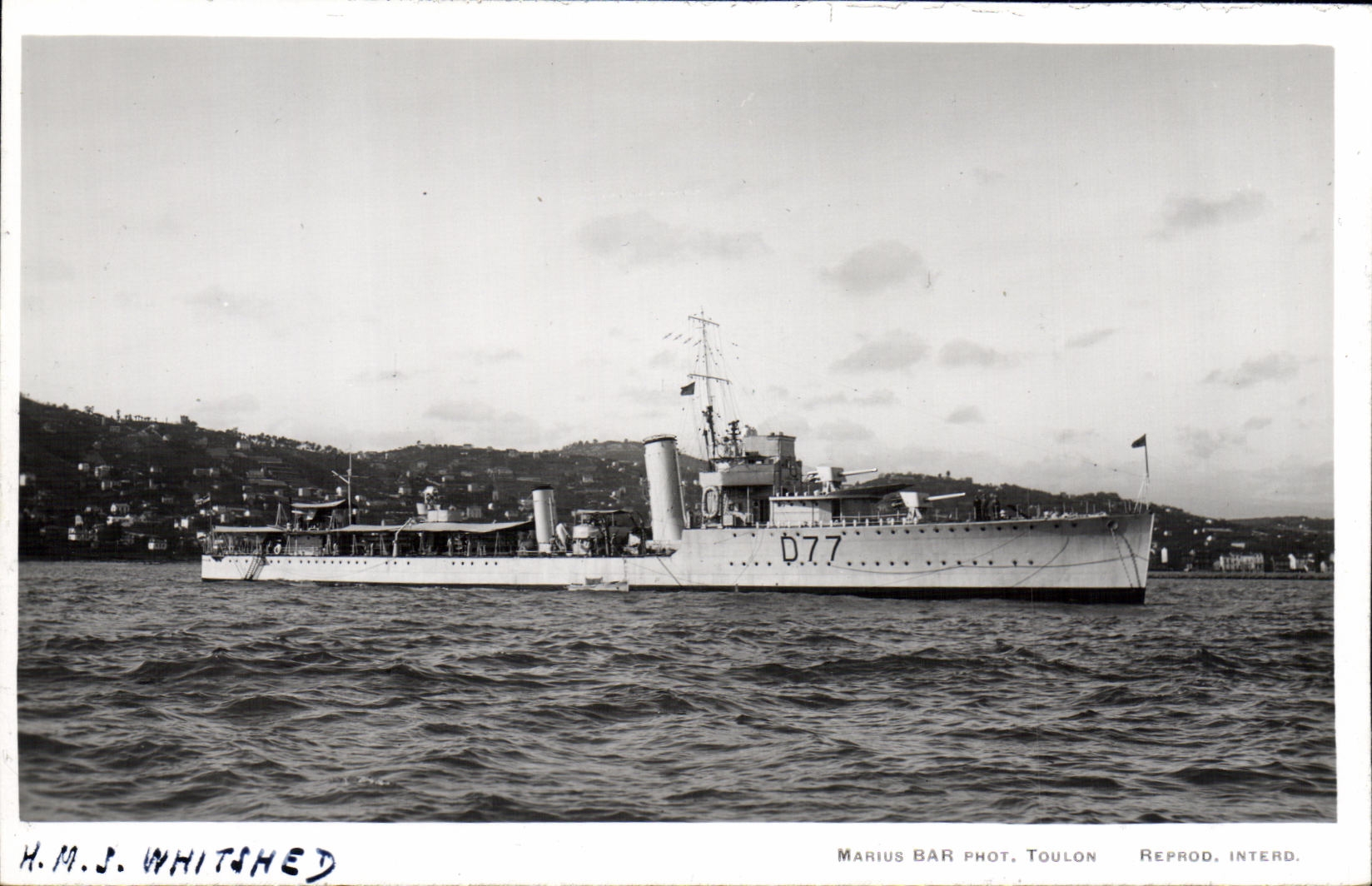 CPA Bateau HMS Whitshed