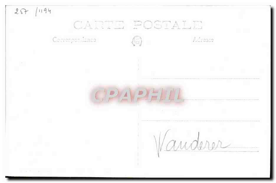 CPA Bateau HMS Wanderer — Verso