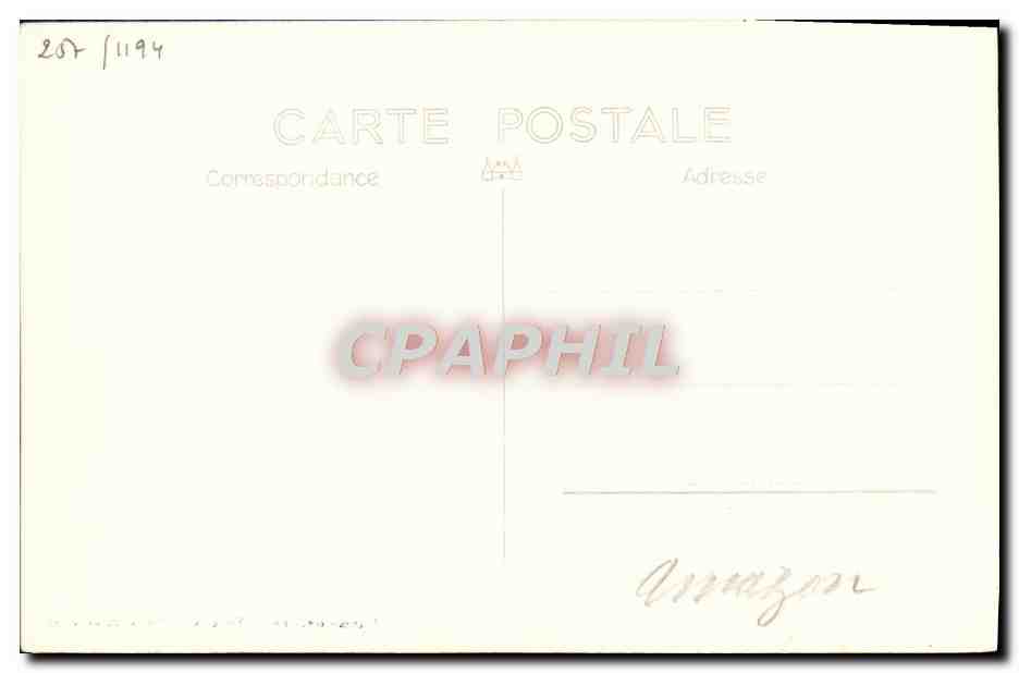 CPA Bateau HMS Amazon — Verso