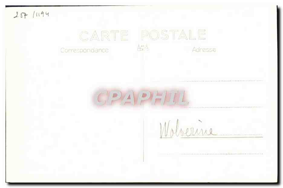 CPA Bateau HMS Wolverine — Verso