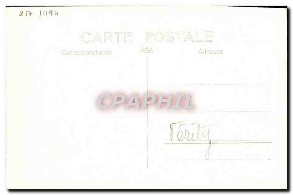 CPA Bateau HMS Verity — Verso