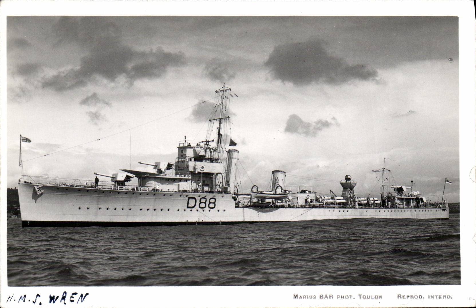CPA Bateau HMS Wren