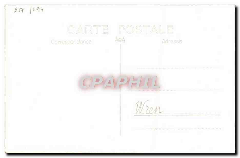 CPA Bateau HMS Wren — Verso
