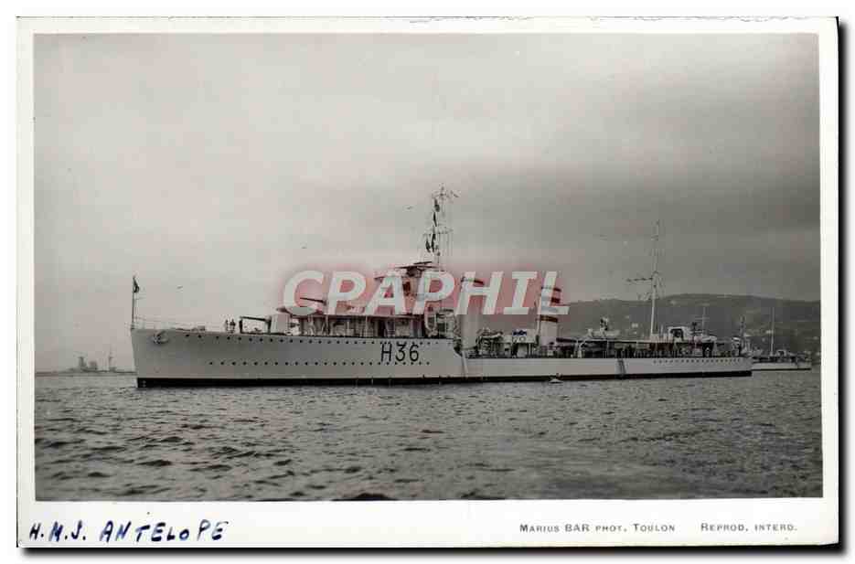CPA Bateau HMS Antelope
