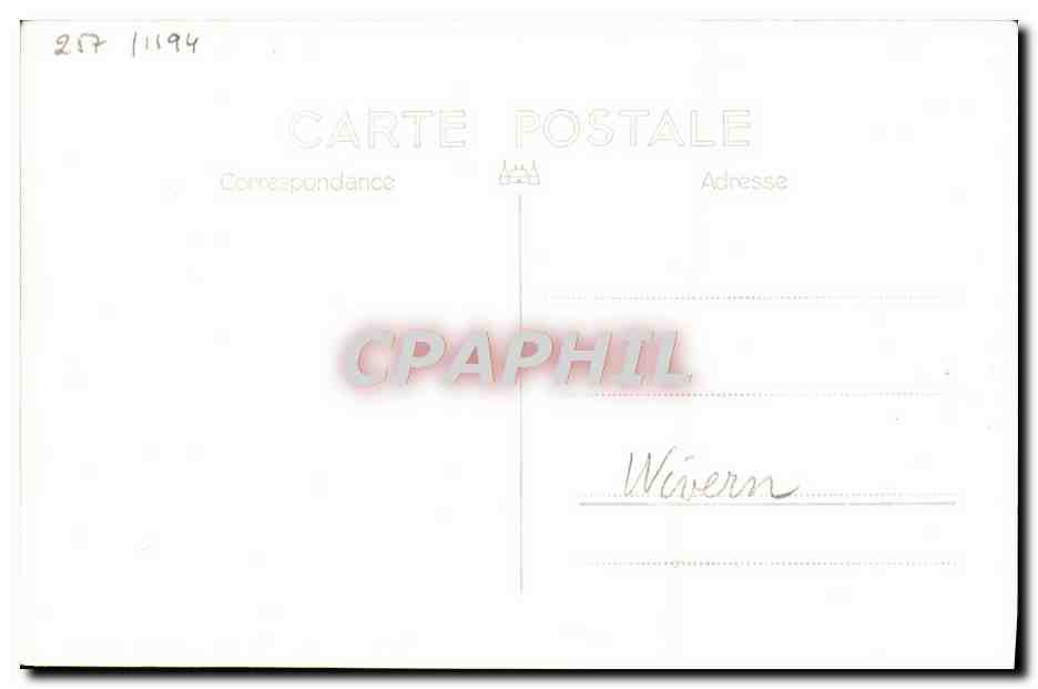 CPA Bateau HMS Wivern — Verso
