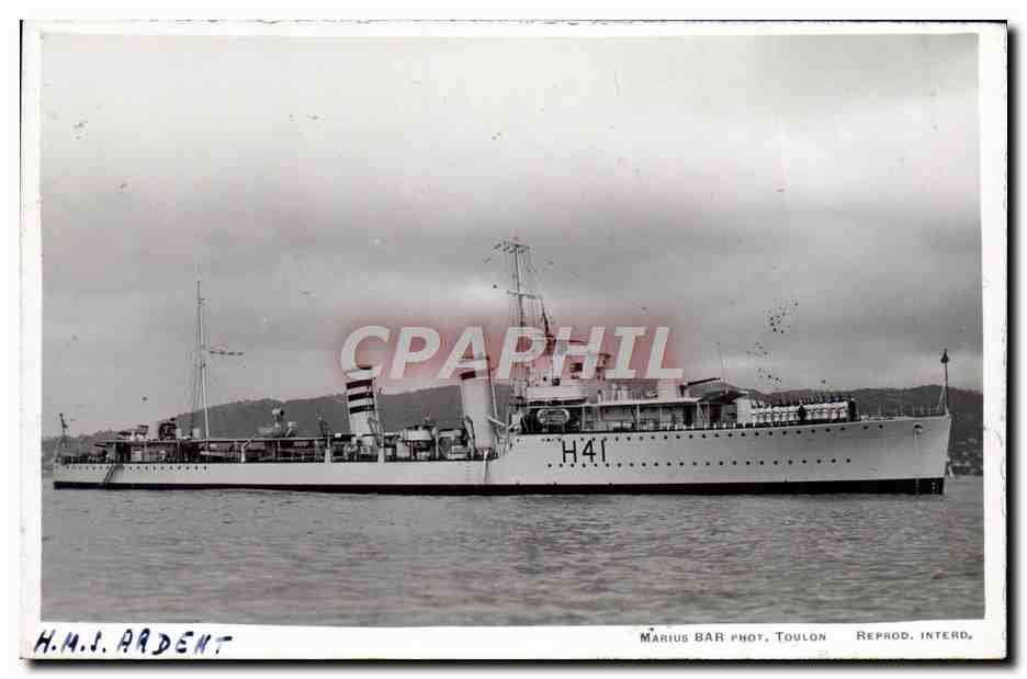 CPA Bateau HMS Ardent