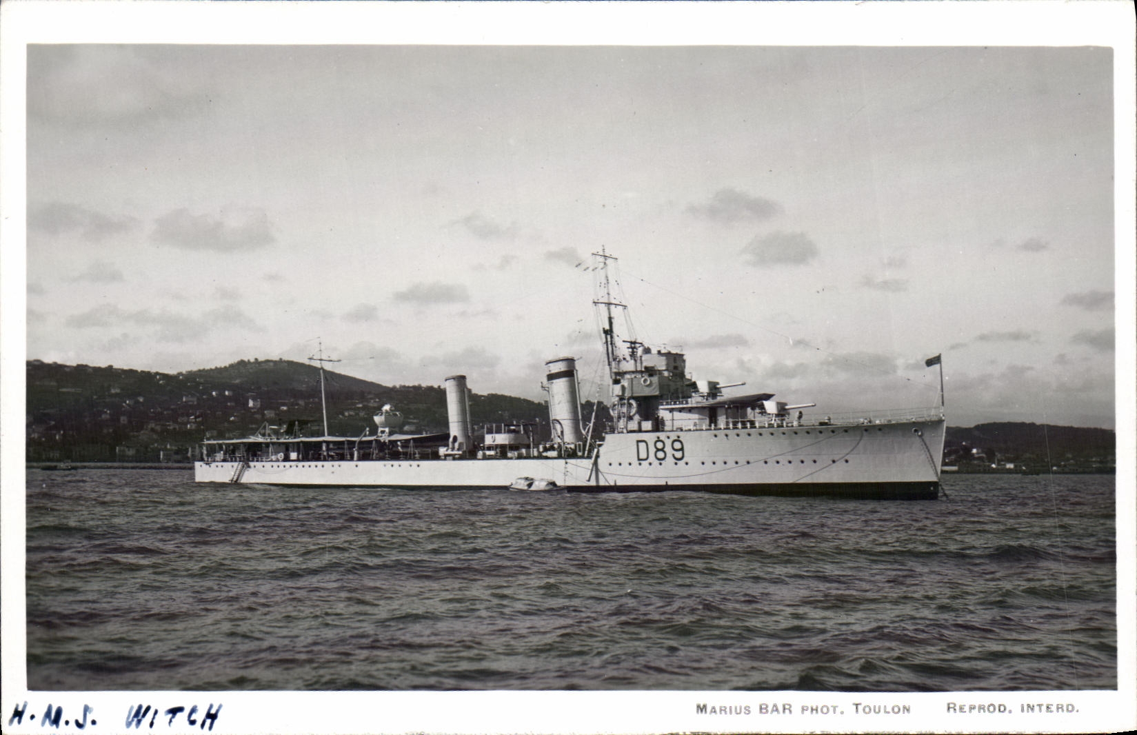 CPA Bateau HMS Witch