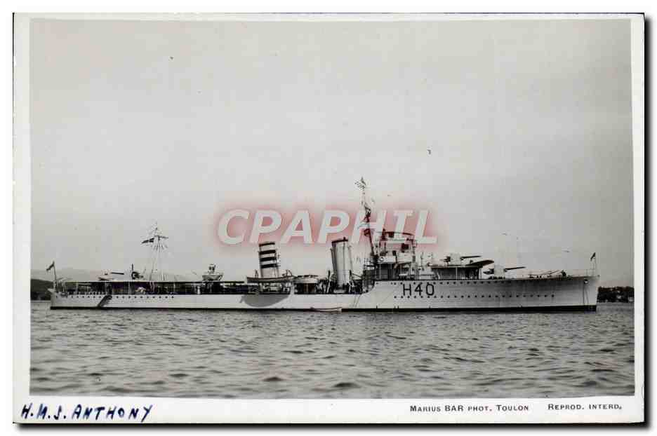 CPA Bateau HMS Anthony