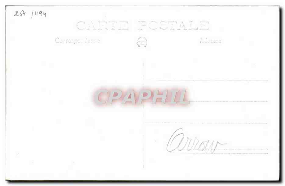 CPA Bateau HMs Arrow — Verso