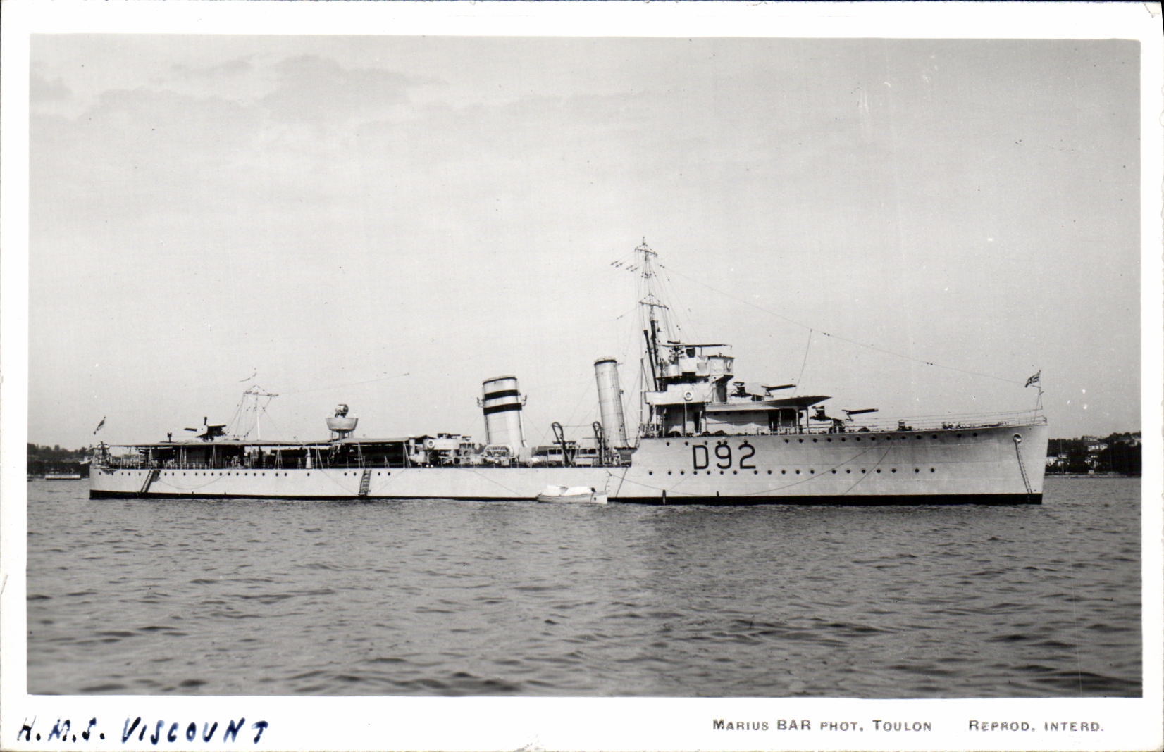CPA Bateau HMS Viscount