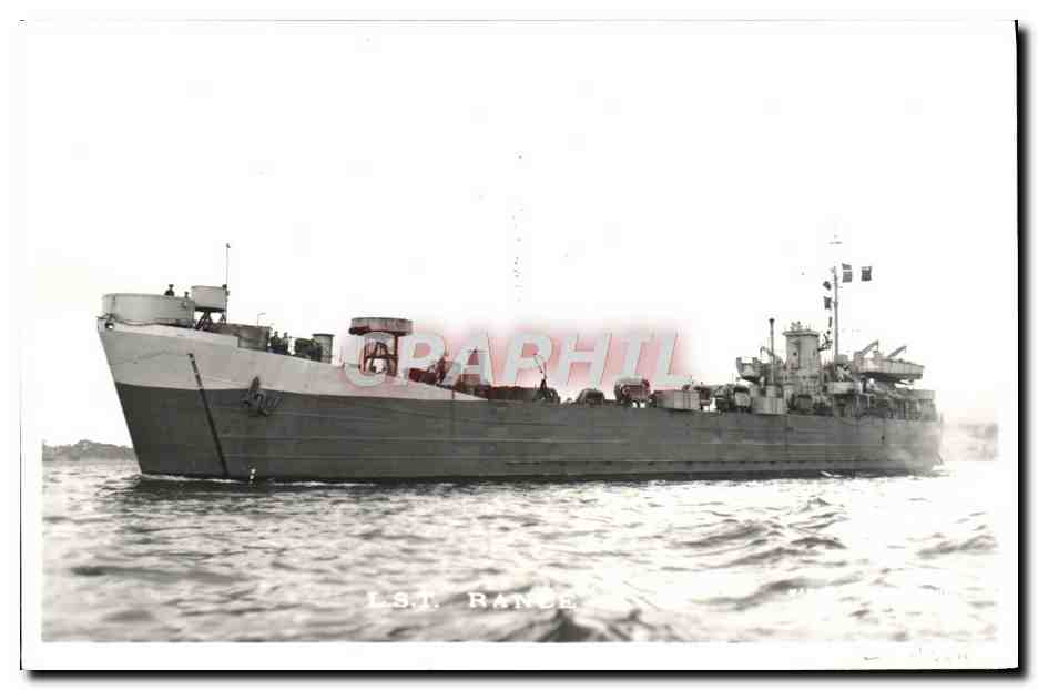 CPA Bateau LST Rance 