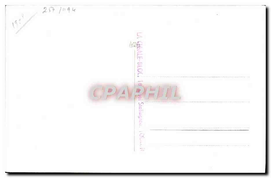 CPA Bateau Criquet — Verso