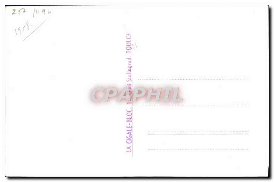 CPA Bateau Marcel Le Bihan — Verso