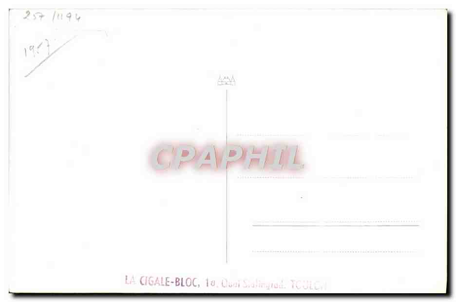 CPA Bateau Gapeau — Verso