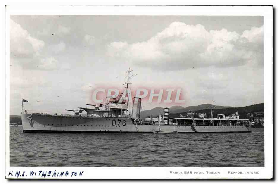 CPA Bateau HMS Witherington