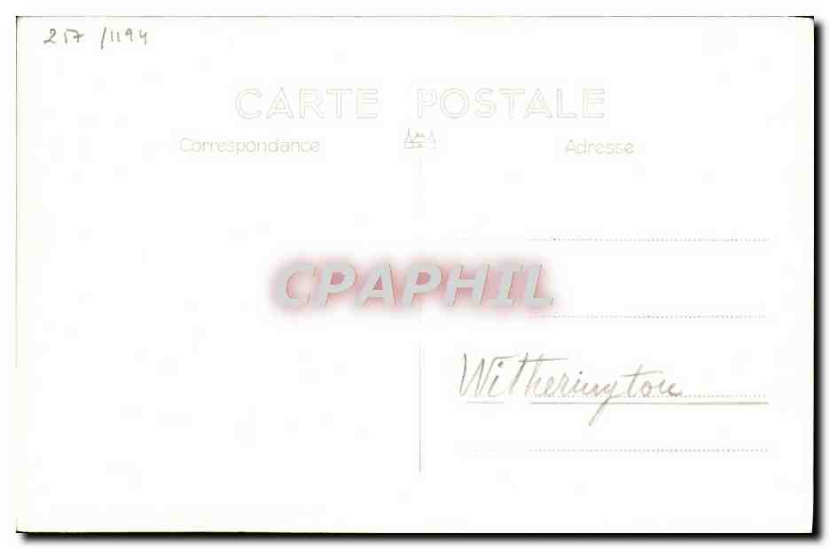 CPA Bateau HMS Witherington — Verso