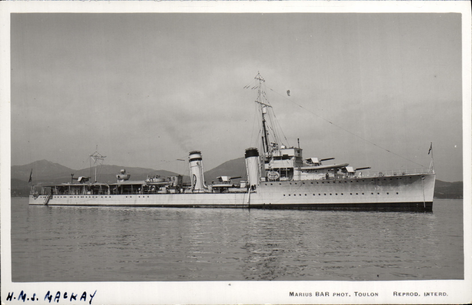 CPA Bateau HMS Mackay