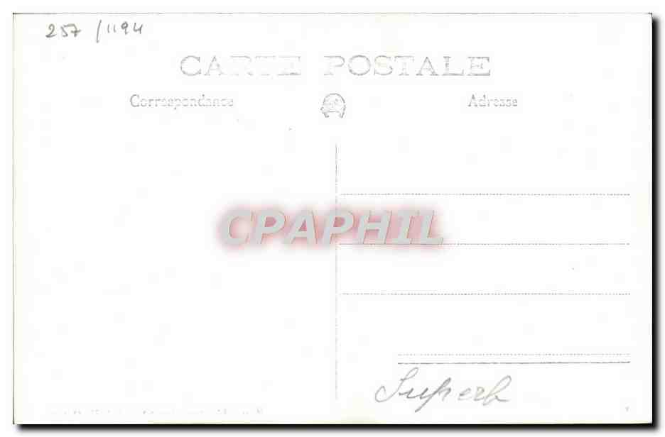 CPA Bateau HMS Superb — Verso