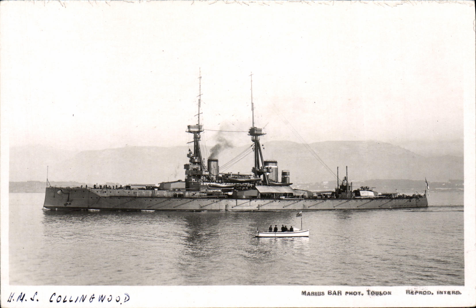 CPA Bateau HMS Collingwood