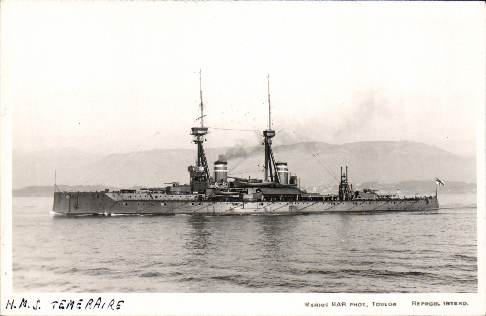 CPA Bateau HMS Temeraire