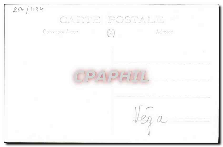 CPA Bateau HMS Vega — Verso