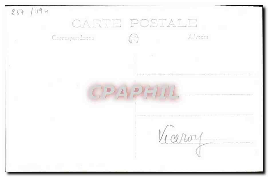 CPA Bateau HMS Viceroy — Verso