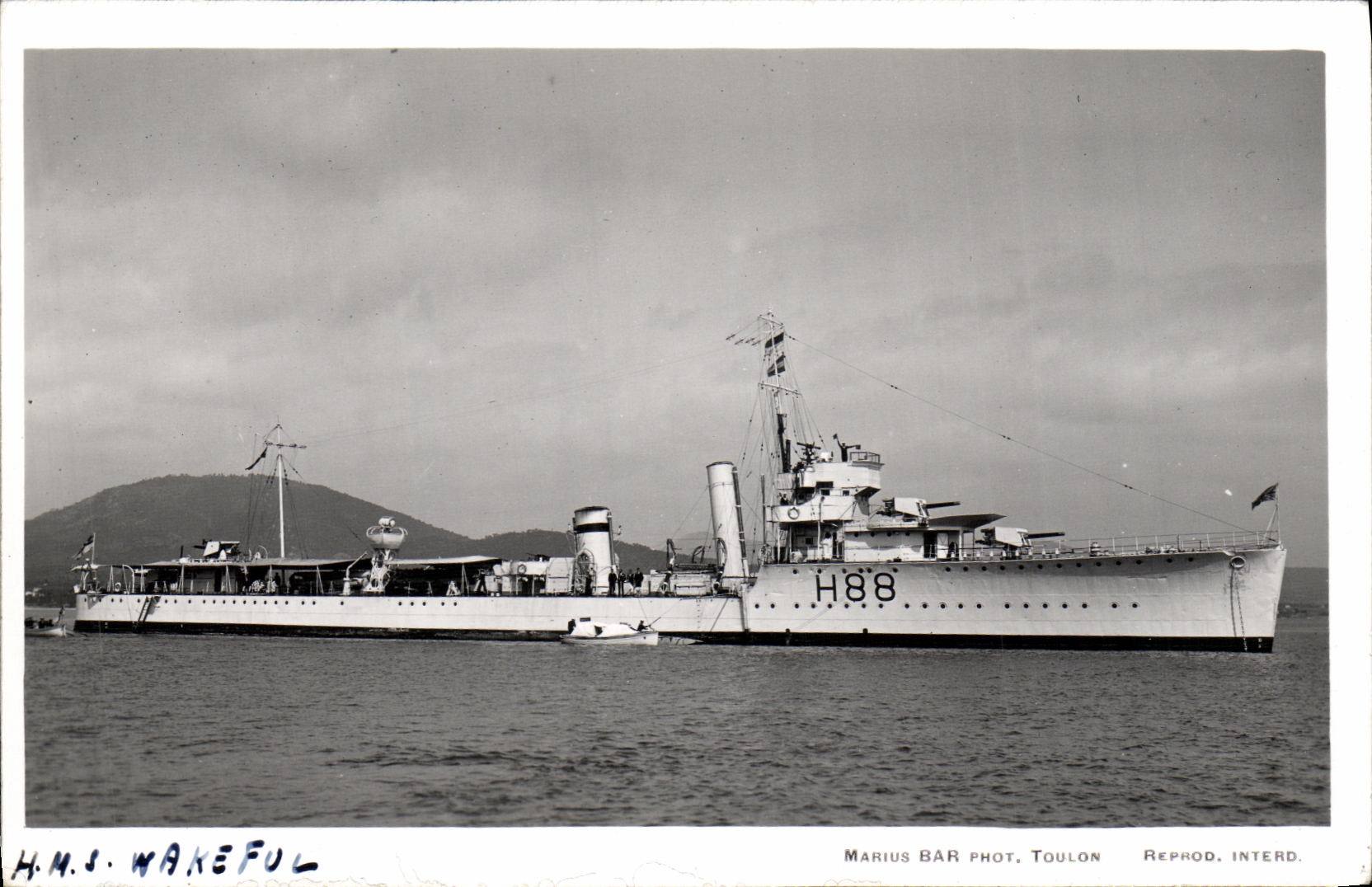 CPA Bateau HMS Wakeful